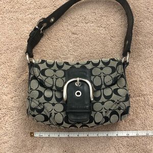 Coach Black and grey handbag